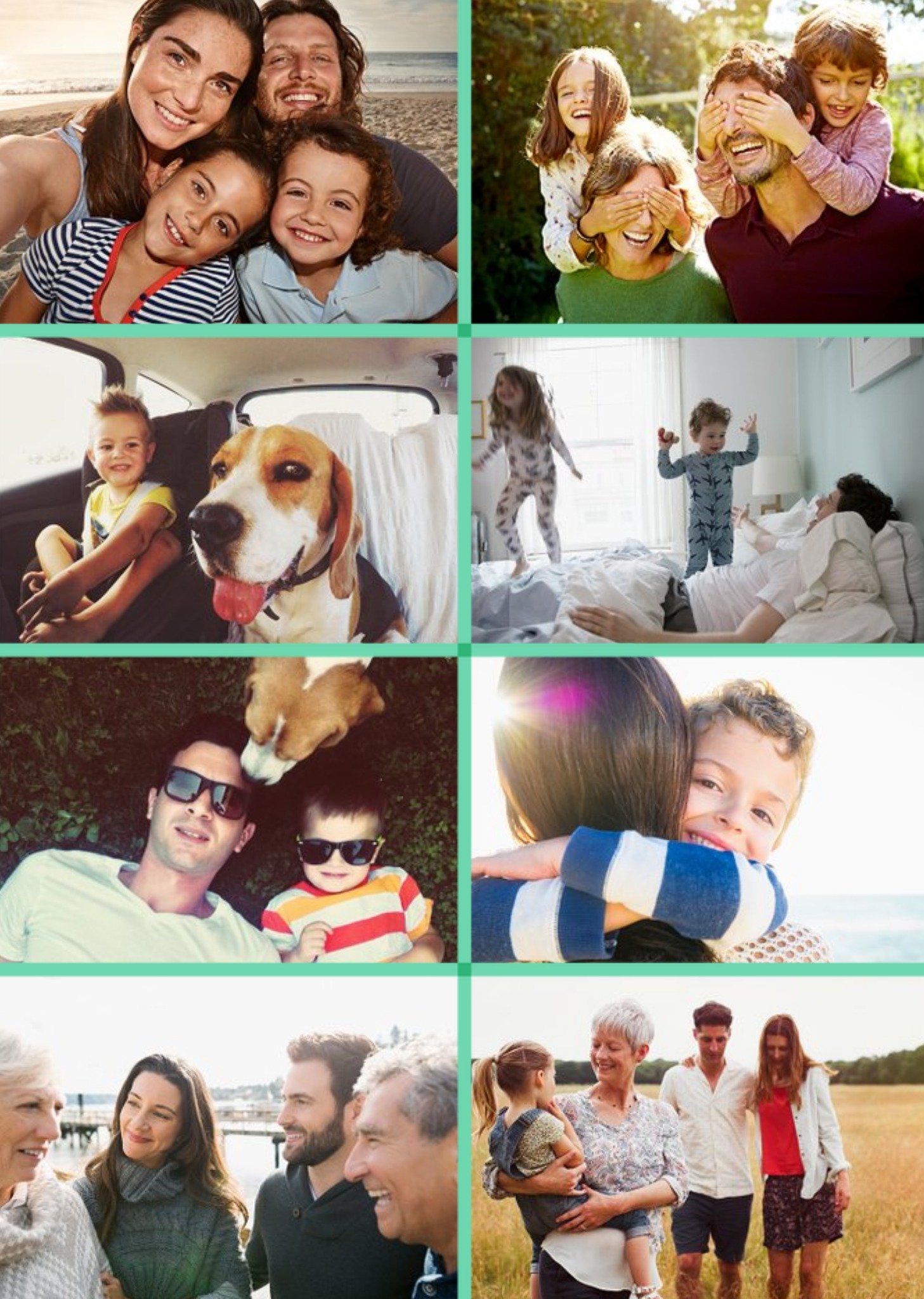 All-Photo Grid Card Ecard