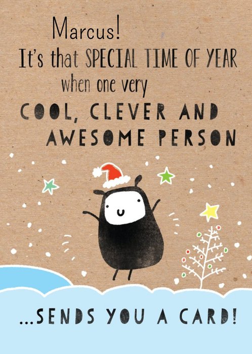 Christmas Card - A Card From A Cool, Clever & Awesome Person