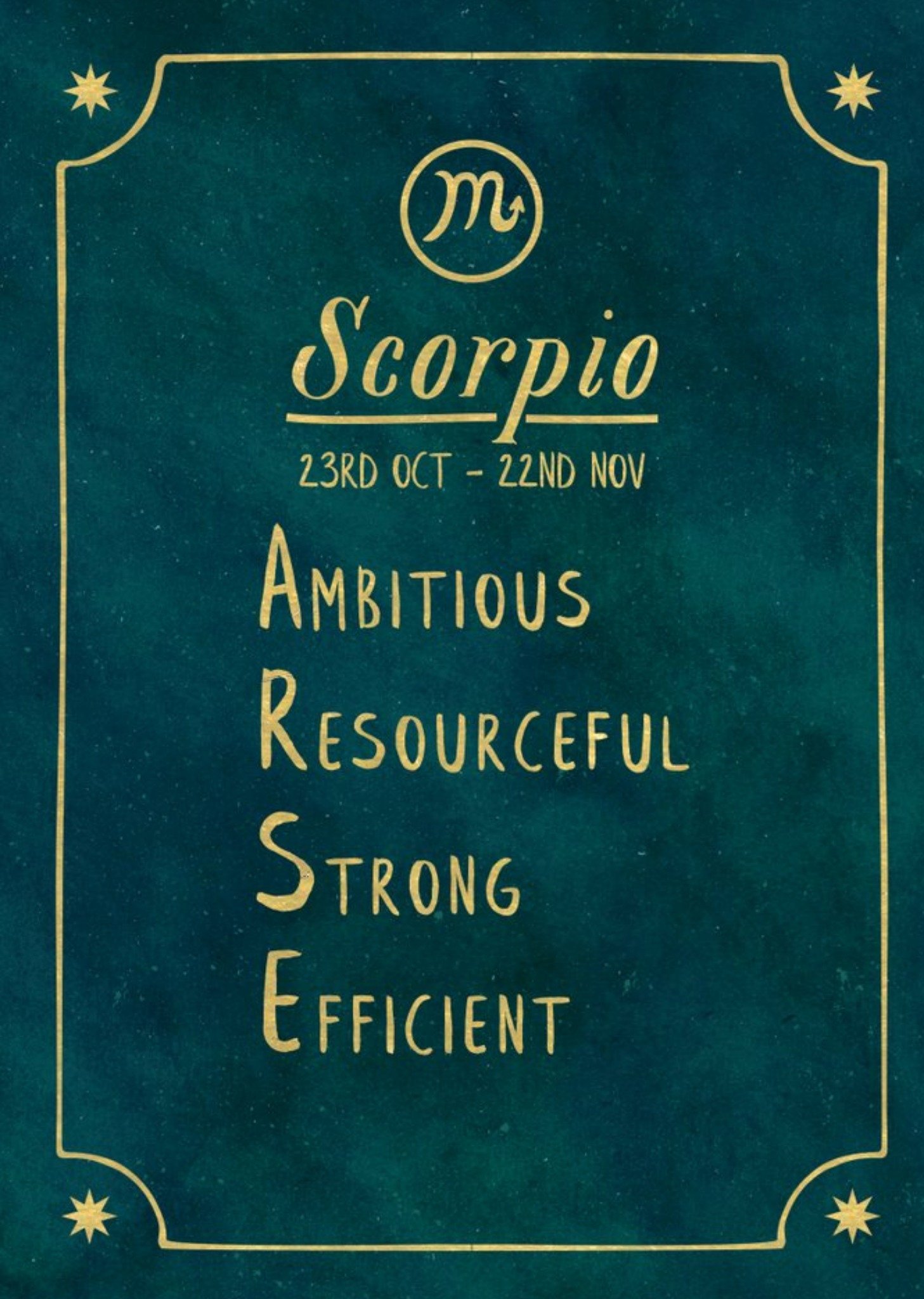 Funny Rude Horoscope Birthday Card - Scorpio Ecard