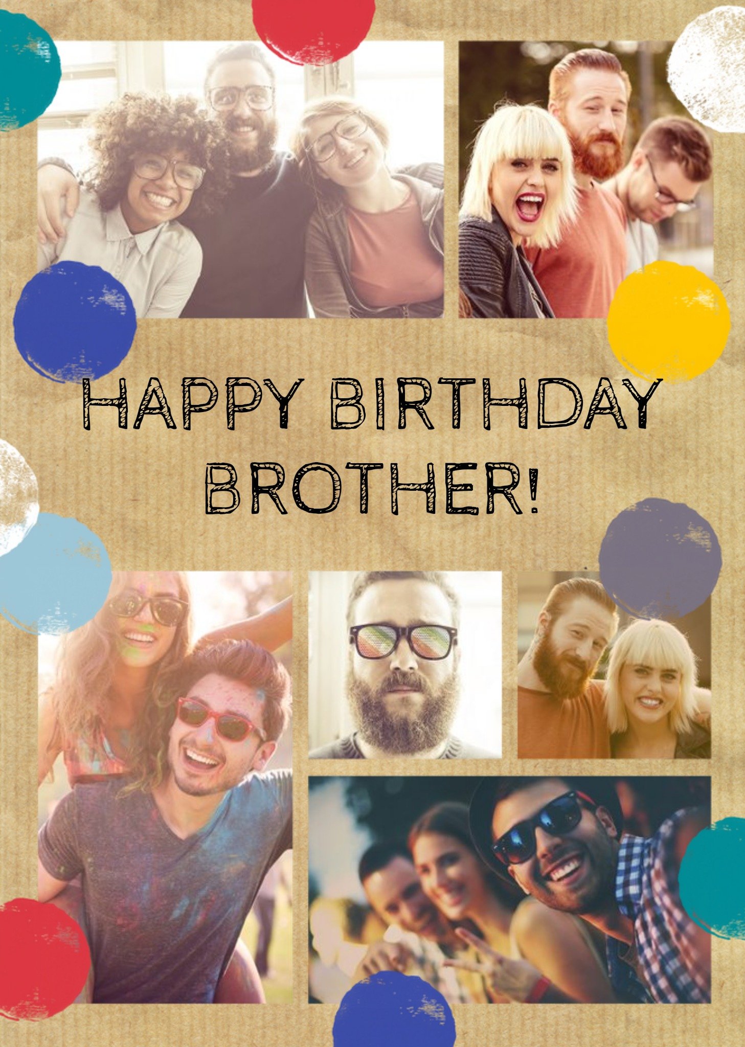 Moonpig Photo Upload Birthday Card - Brother Ecard