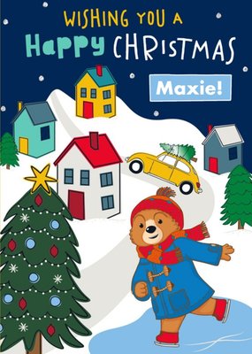 Paddington Bear Happy Christmas Card