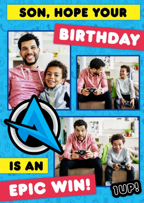 Ali A Gamers Son Hope Your Birthday Is An Epic Win Photo Upload Happy Birthday Card