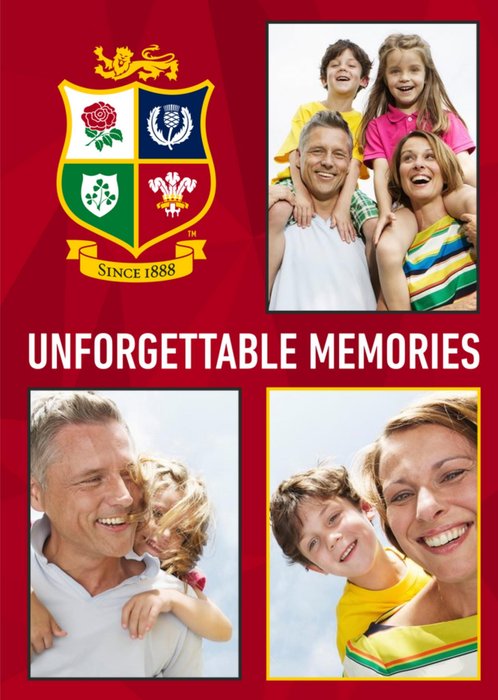The British And Irish Lions Unforgettable Memories Photo Upload Birthday Card