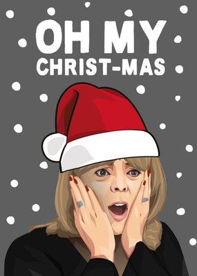 Oh My Christ-Mas Tv Spoof Christmas Card
