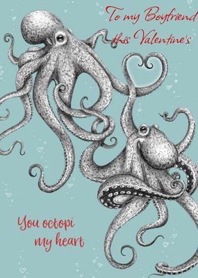 New Wave You Octopi My Heart Card