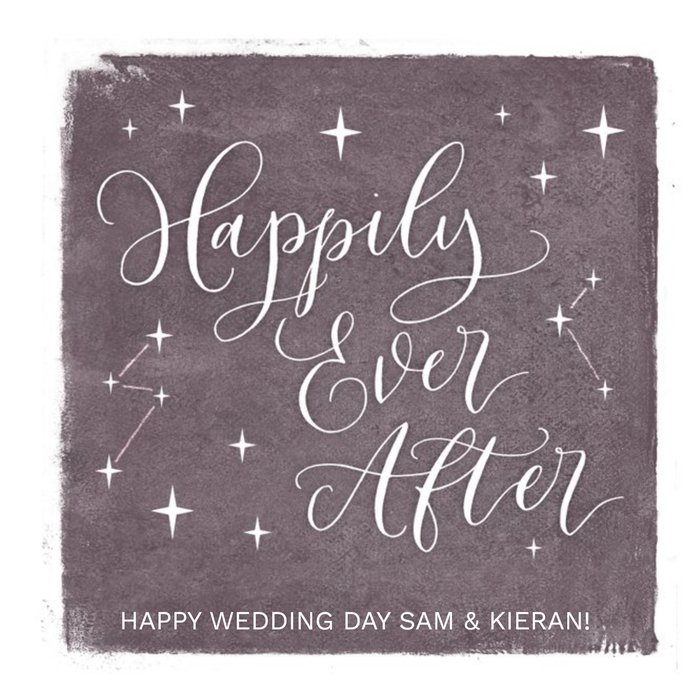 Wedding Day Card - Happily Ever After