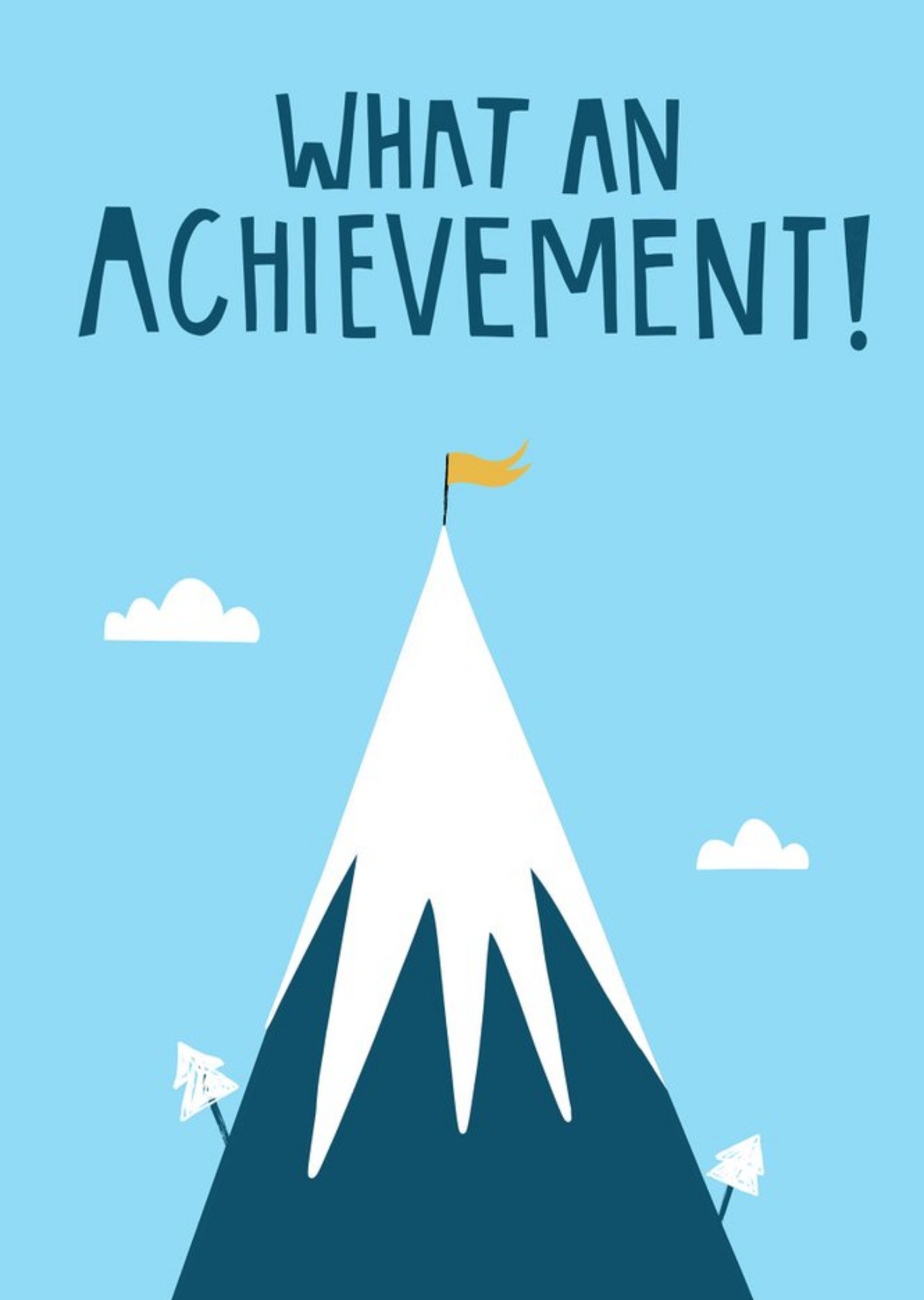 What An Achievement Top Of The Mountain Well Done Congratulations Card By Lucy Maggie Ecard