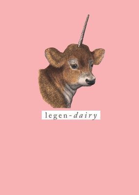 Legen-Dairy Personalised Greetings Card