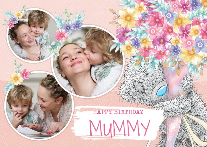 Cute Tatty Teddy Photo Upload Birthday Card for Mummy