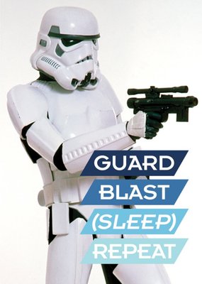Star Wars Guard Blast Sleep Repeat Card