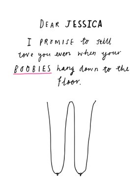I Promise To Love You Funny Card
