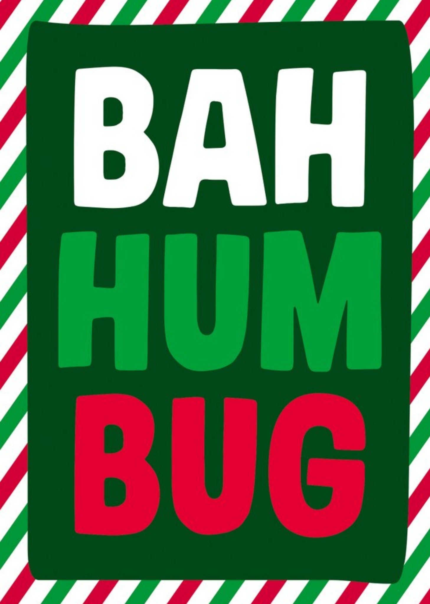 Moonpig Dean Morris Bah Humbug Christmas Card, Large