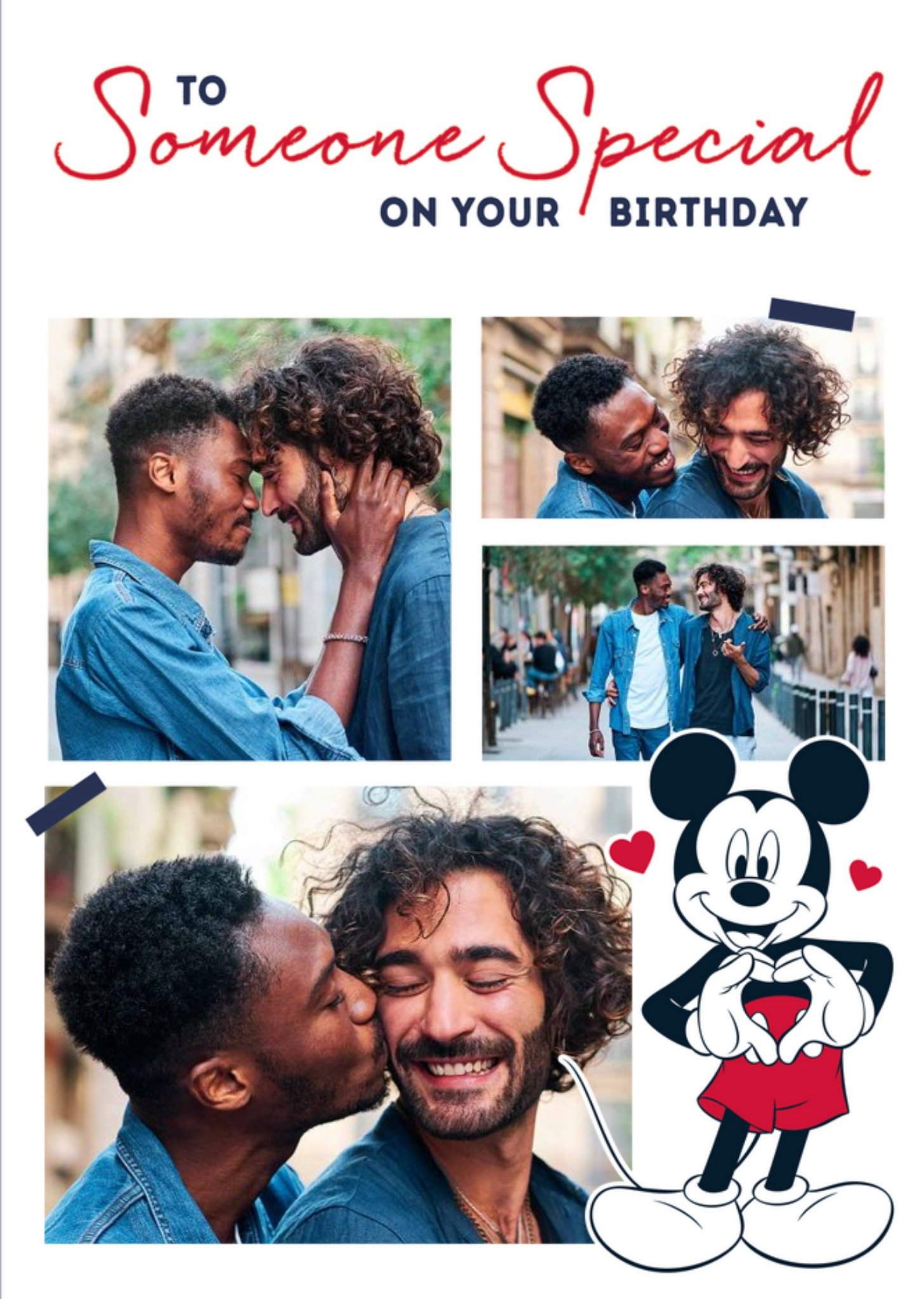 Disney Mickey Mouse Someone Special Photo Upload Birthday Card Ecard