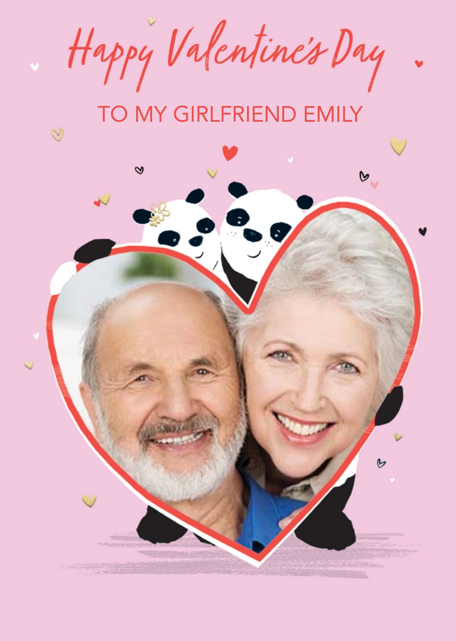 Moonpig Nutmeg To My Girlfriend Photo Upload Valentine's Day Card Ecard