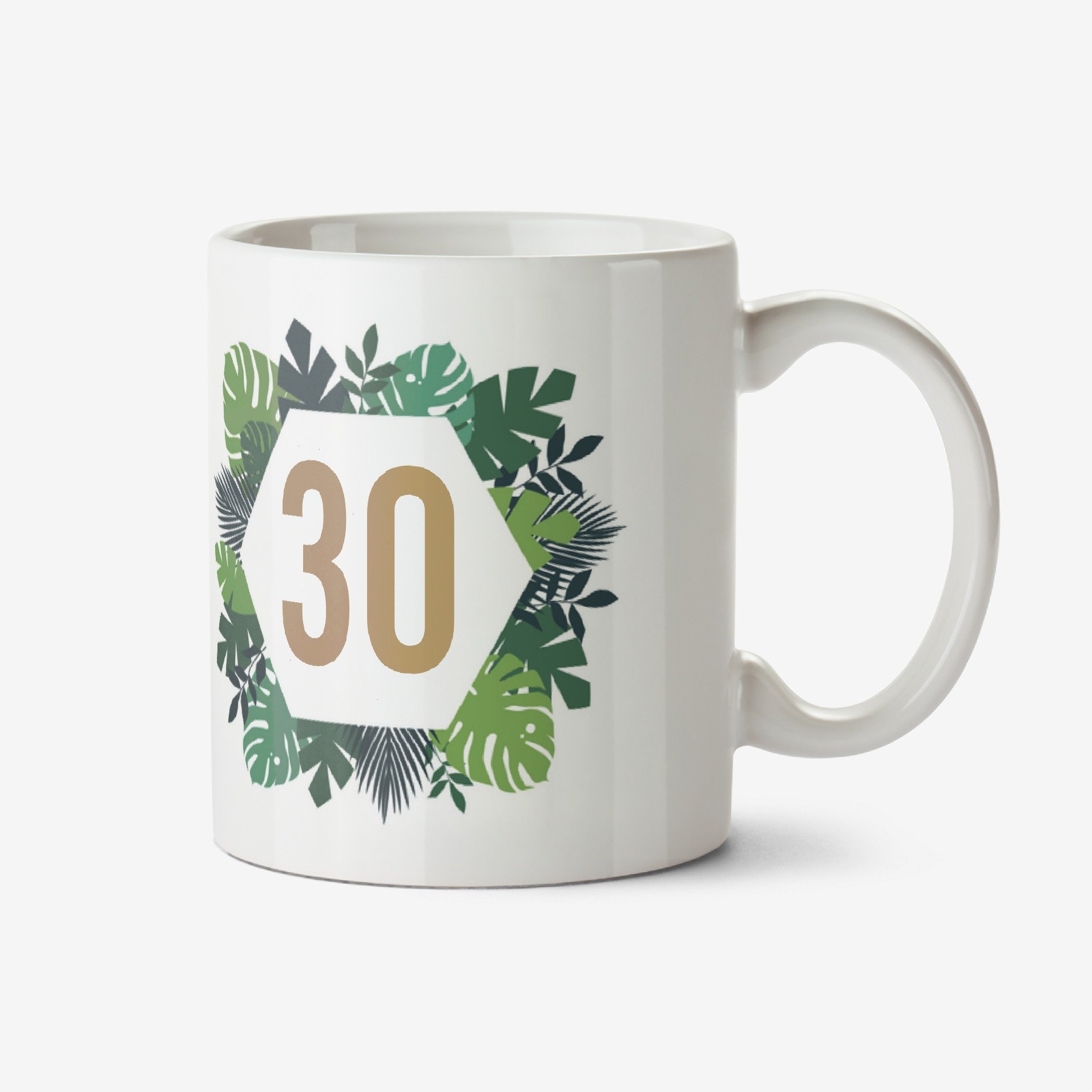 Tropical Stay Wild Photo Upload Personalised Age Mug Ceramic Mug