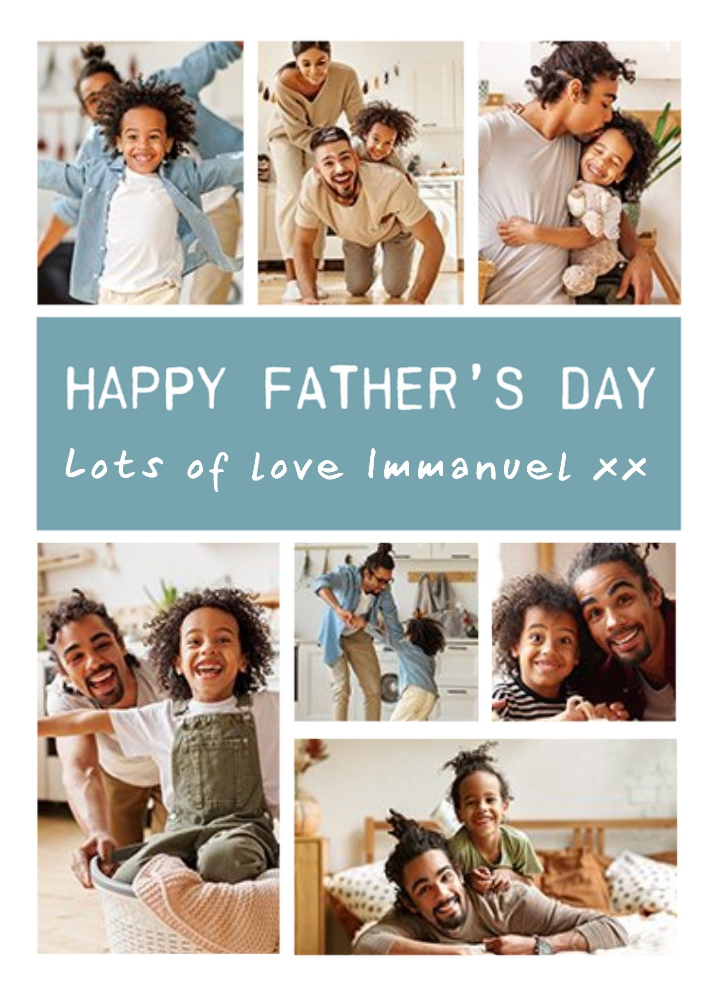 Photo Upload Father's Day Dad Father Daddy Love Card Ecard