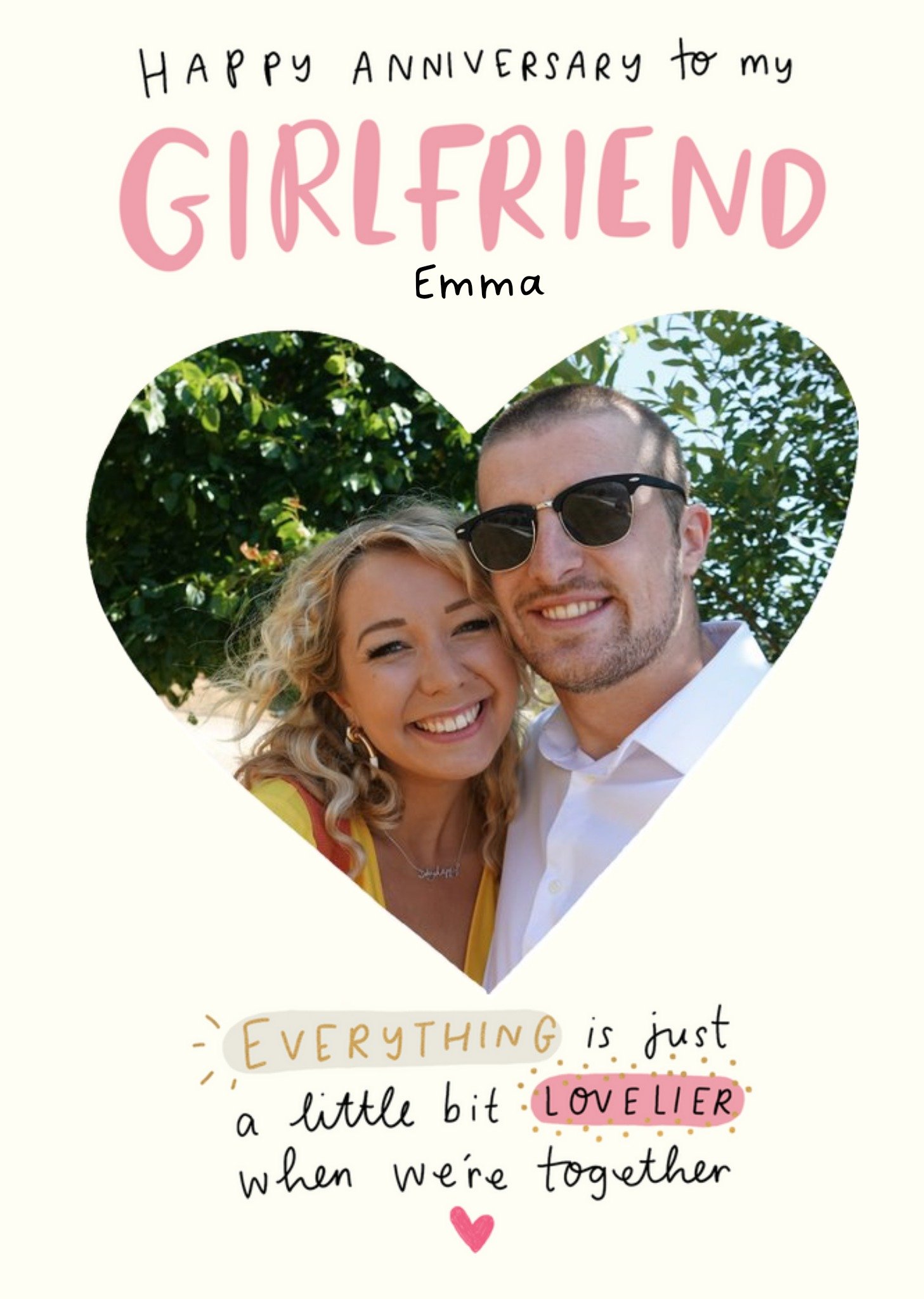 The Happy News Girlfriend Anniversary Card Ecard