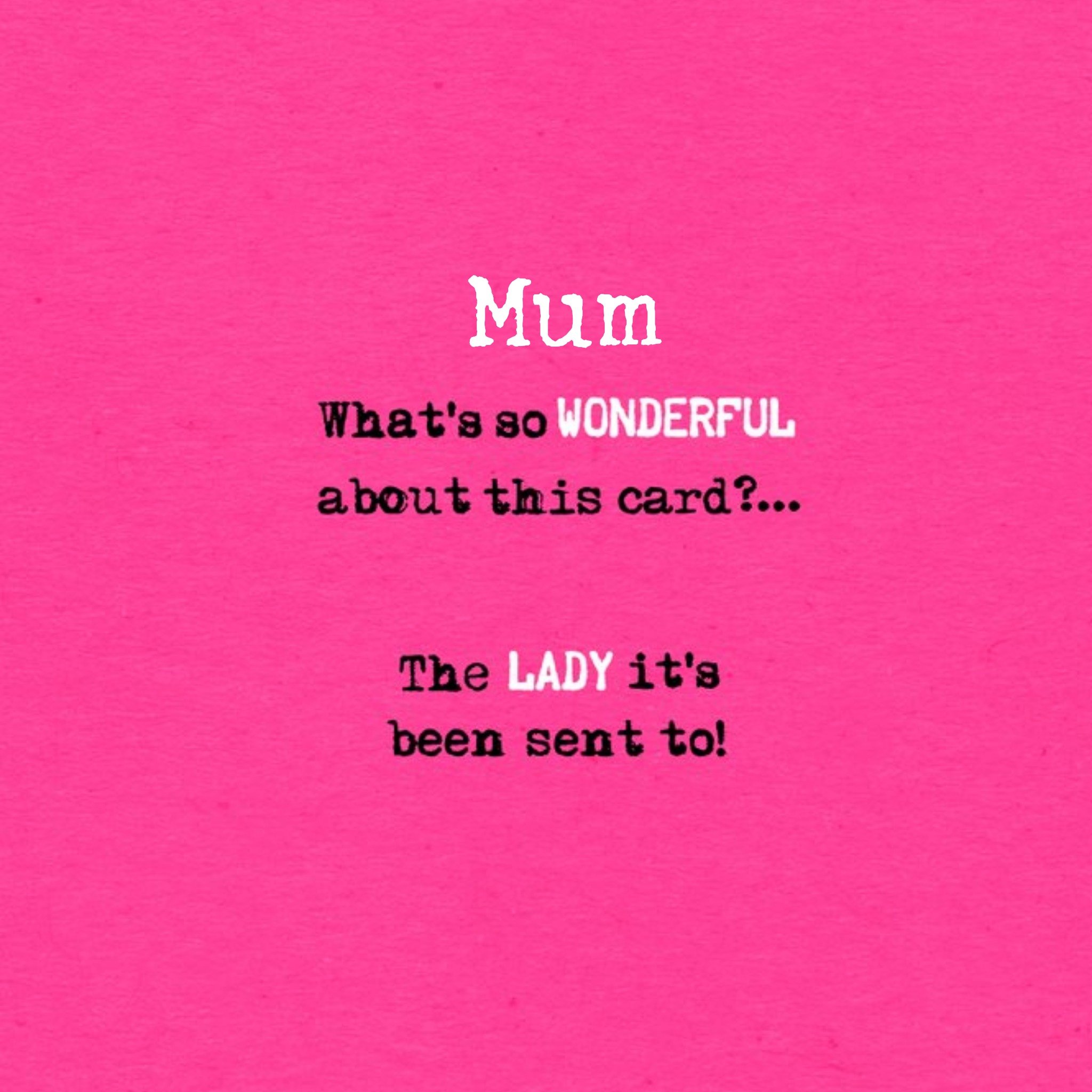 Moonpig Mum, Youre So Wonderful Card, Large