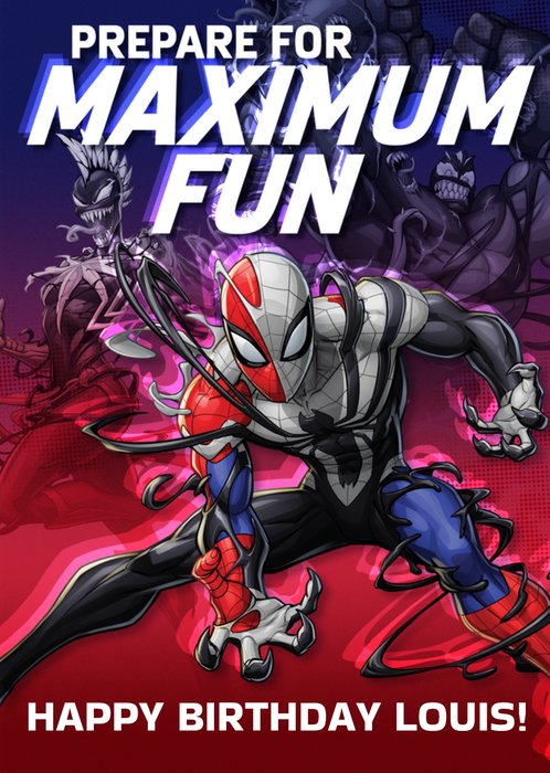 Spider-Man Maximum Venom Prepare For Maximum Fun Card