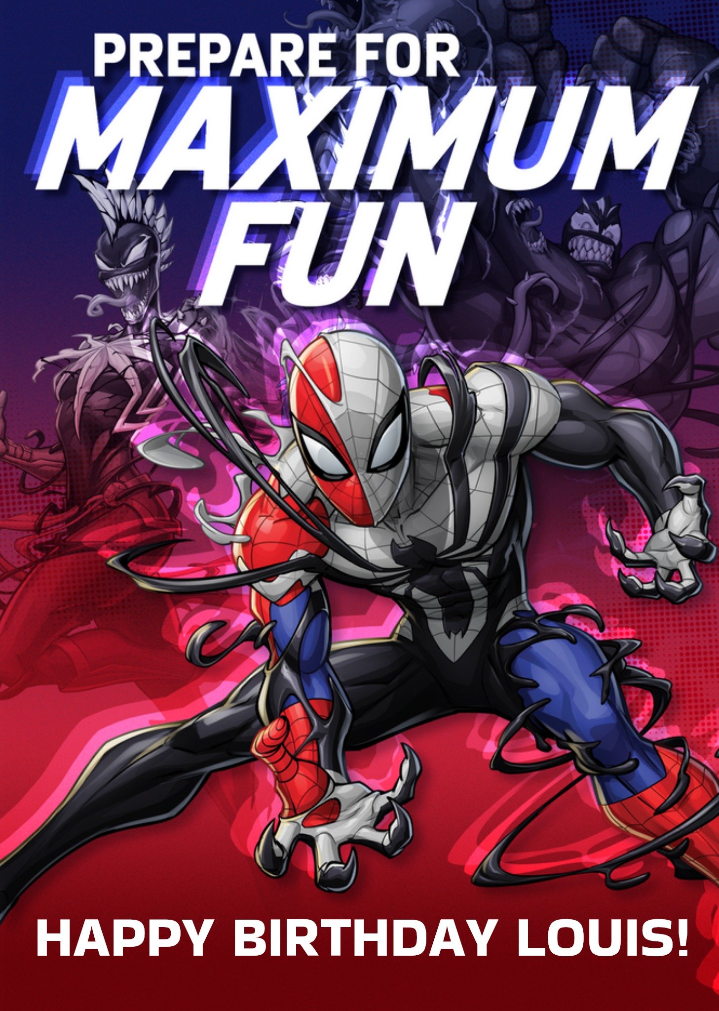 Disney Spider-Man Maximum Venom Prepare For Maximum Fun Card