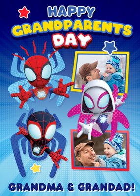 Spidey And His Amazing Friends Photo Upload Grandparents Day Card