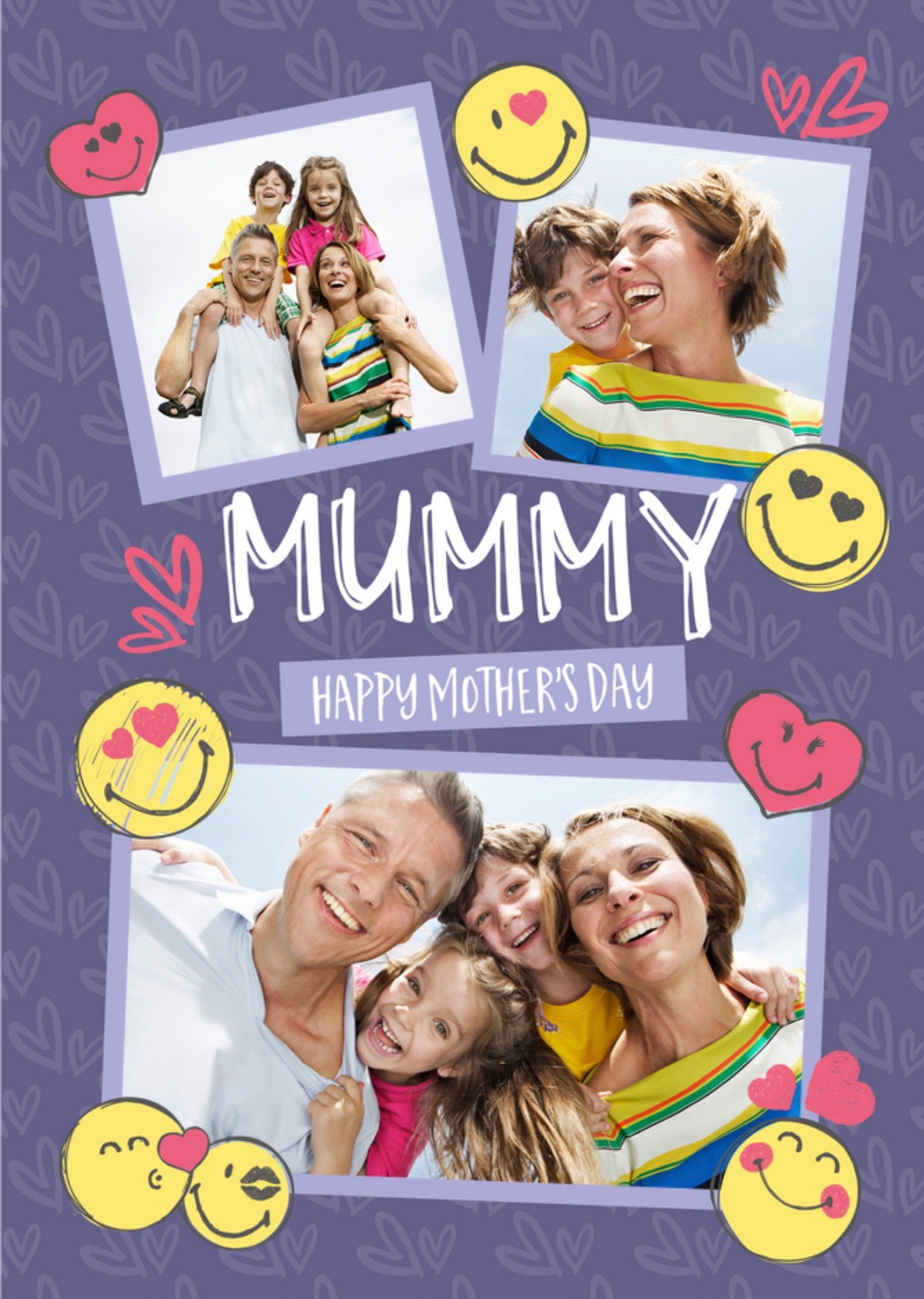 Moonpig Mummy Happy Mothers Day Photo Upload Card, Large