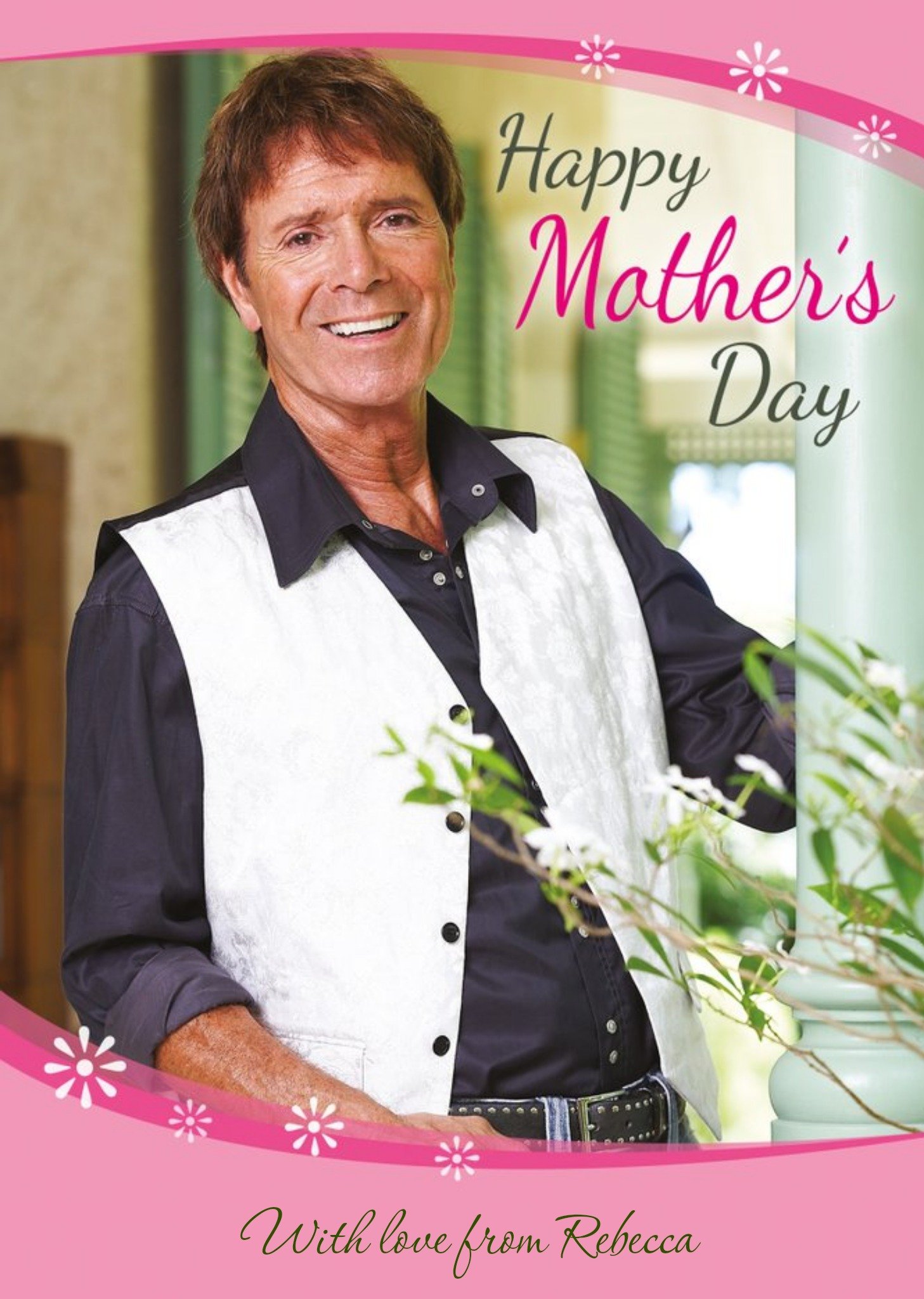 Moonpig Photographic Cliff Richard Mother's Day Card Ecard