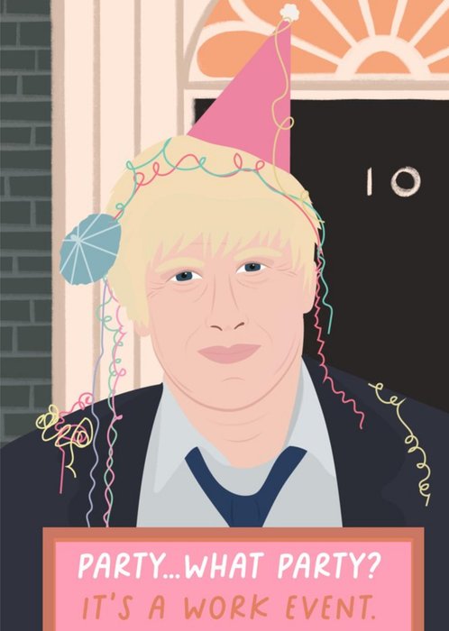 No 10 Illustrated Funny What Party Card