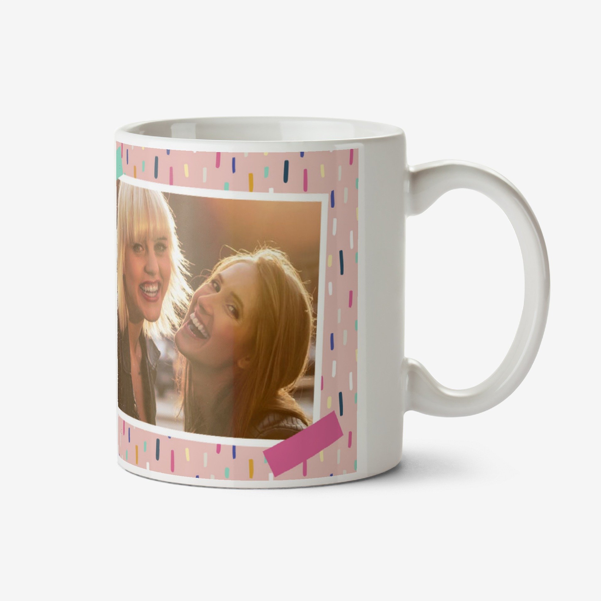 Pretty Pastel Design Photo Happy Birthday Mug Ceramic Mug