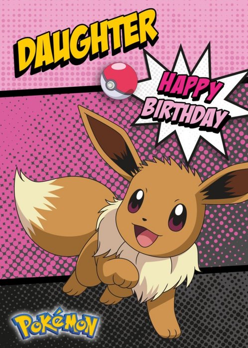 Pokemon Eevee Daughter Birthday card