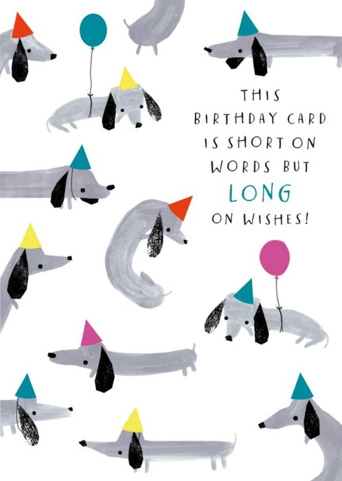 Funny This Birthday Card Is Short On Words But Long On WIshes Card | Moonpig Funny This Birthday Card Is Short On Words But Long On WIshes Card | Moonpig