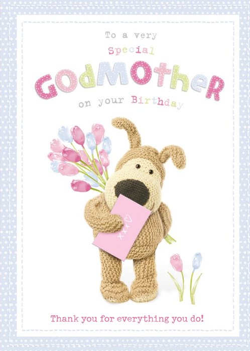 Boofle To A Very Special Godmother Birthday Card