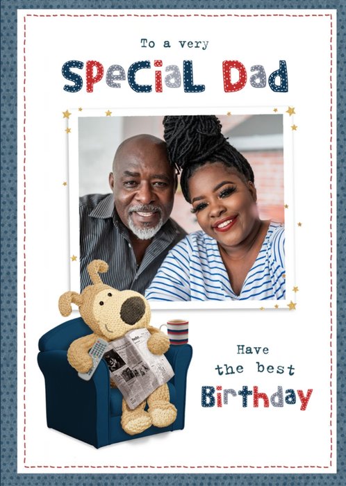 Cute Boofle Very Special Dad Photo Upload Birthday Card