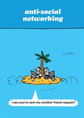 Antisocial Networking Card