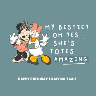 Disney Minnie Mouse And Daisy Duck Bestie Birthday Card