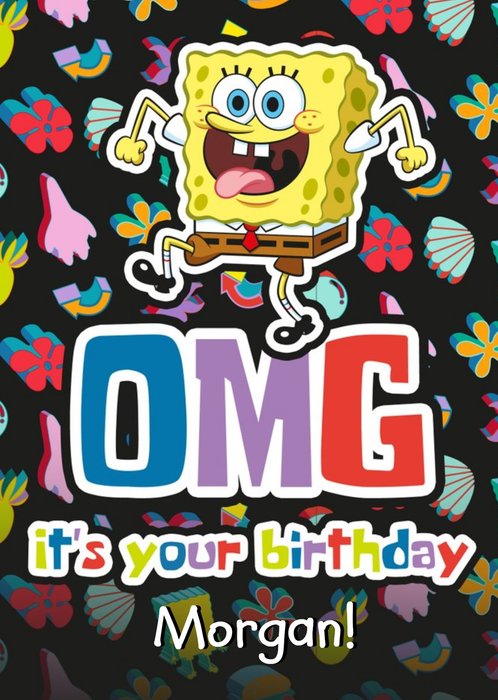 Spongebob Squarepants OMG It's Your Birthday Card