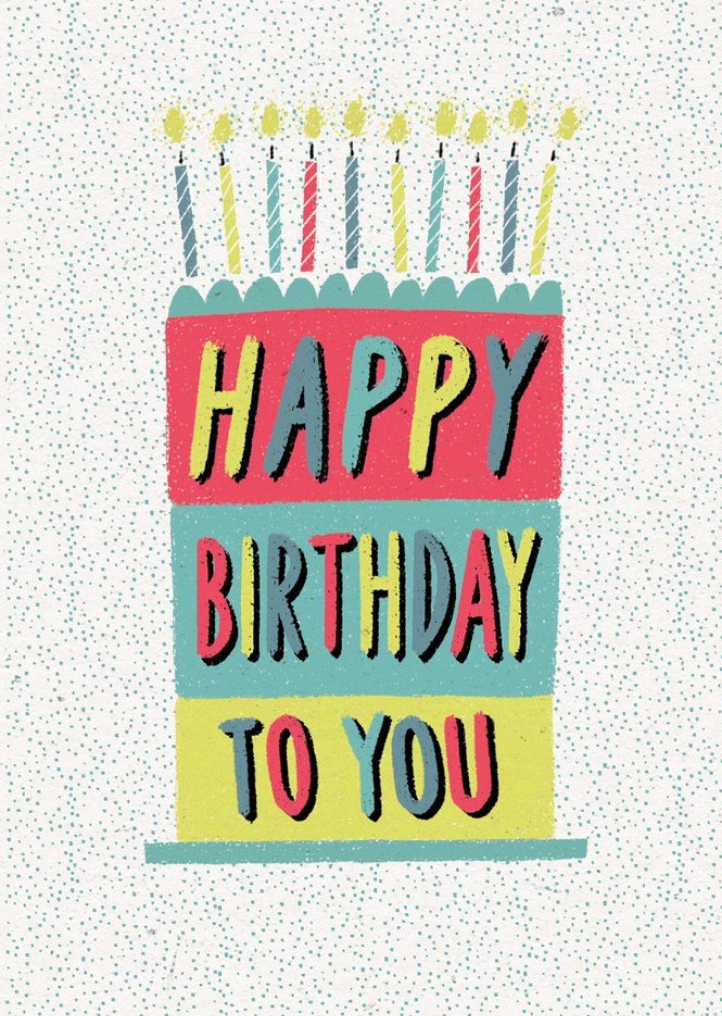 Modern Happy Birthday To You Cake Birthday Card Ecard