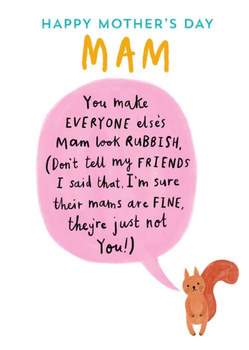 Pigment Cute Sentimental Message for Mam Mother's Day Card