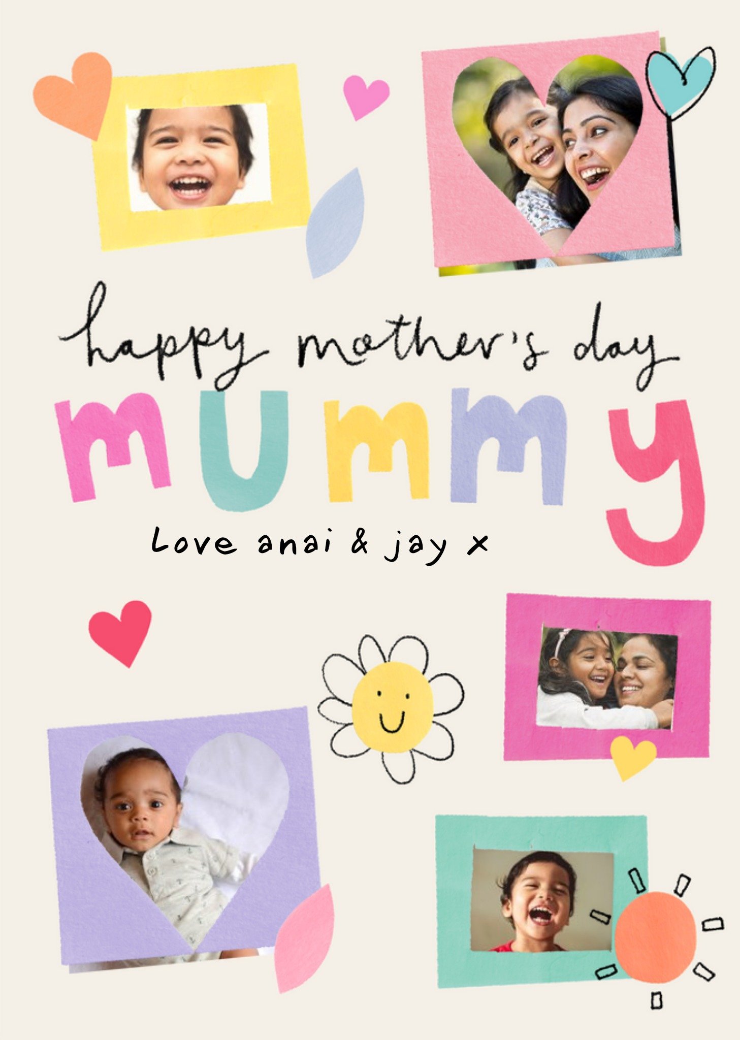 Multi Photo Upload Mother's Day Mummy Card Ecard