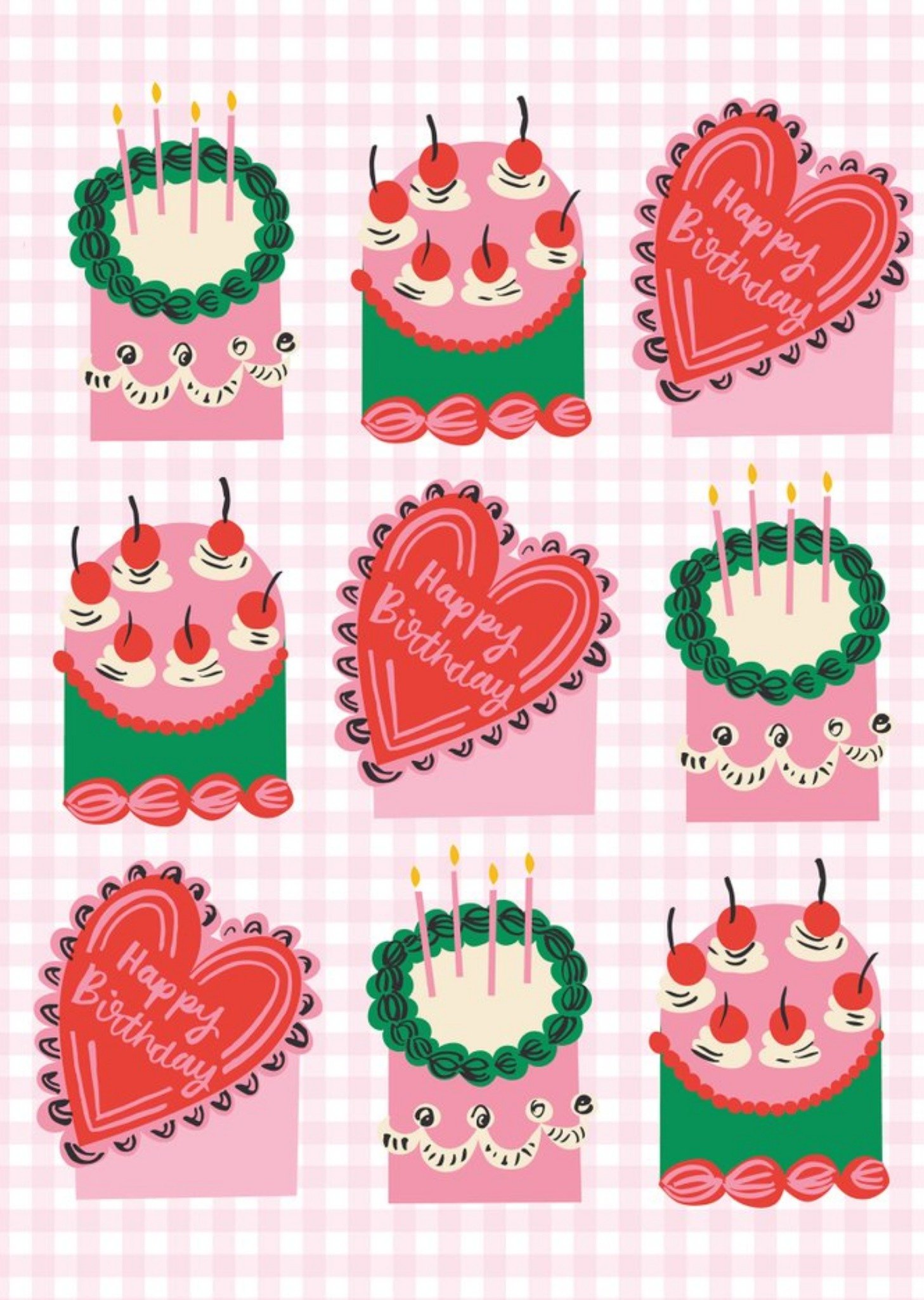 Moonpig Birthday Cake Card, Large