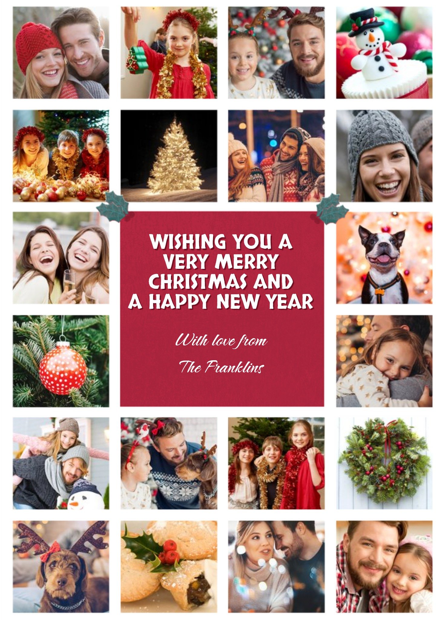 Multi Photo Upload Christmas Card Ecard