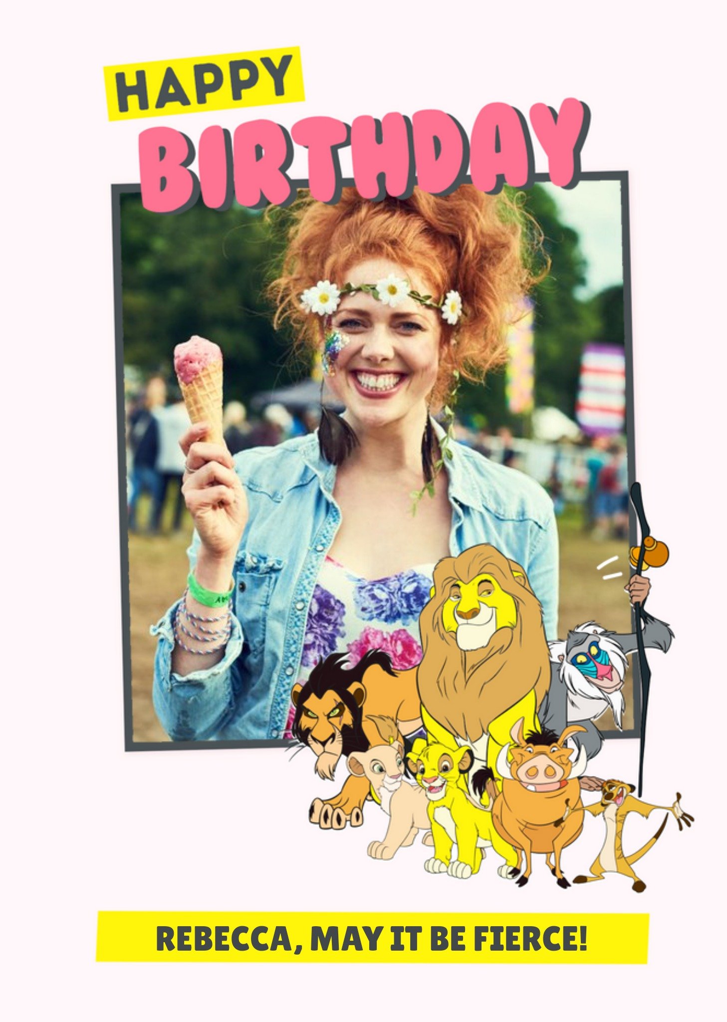 Disney Classic Lion King Photo Upload Birthday Card Ecard