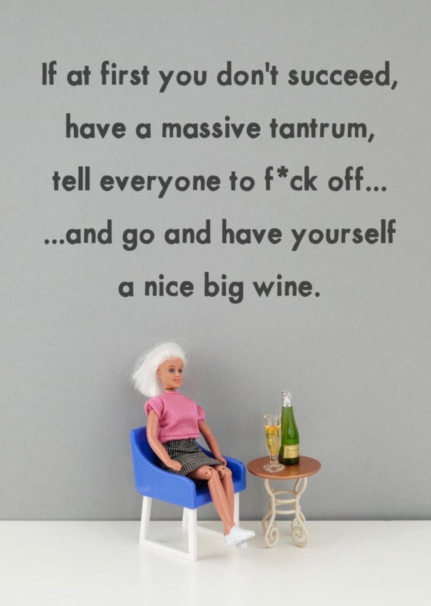 Bold And Bright Funny Rude Dolls Have A Massive Tantrum Card