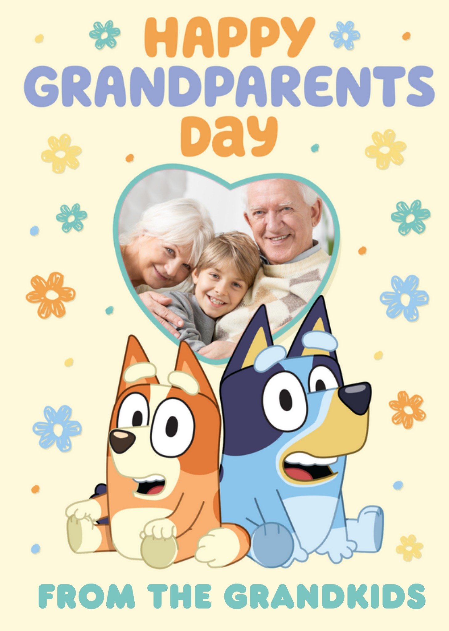 Bbc Bluey Photo Upload Grandparents Day Card