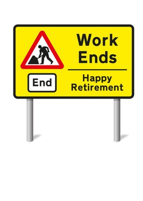 Mungo And Shoddy Road Sign Work Ends Retirement Card