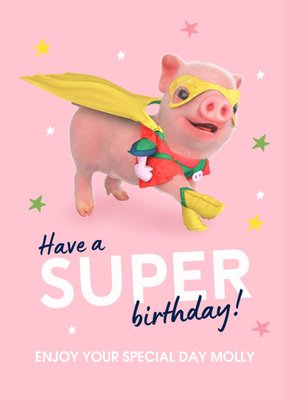 Moonpigs Cute Superpig Have A Super Birthday Card