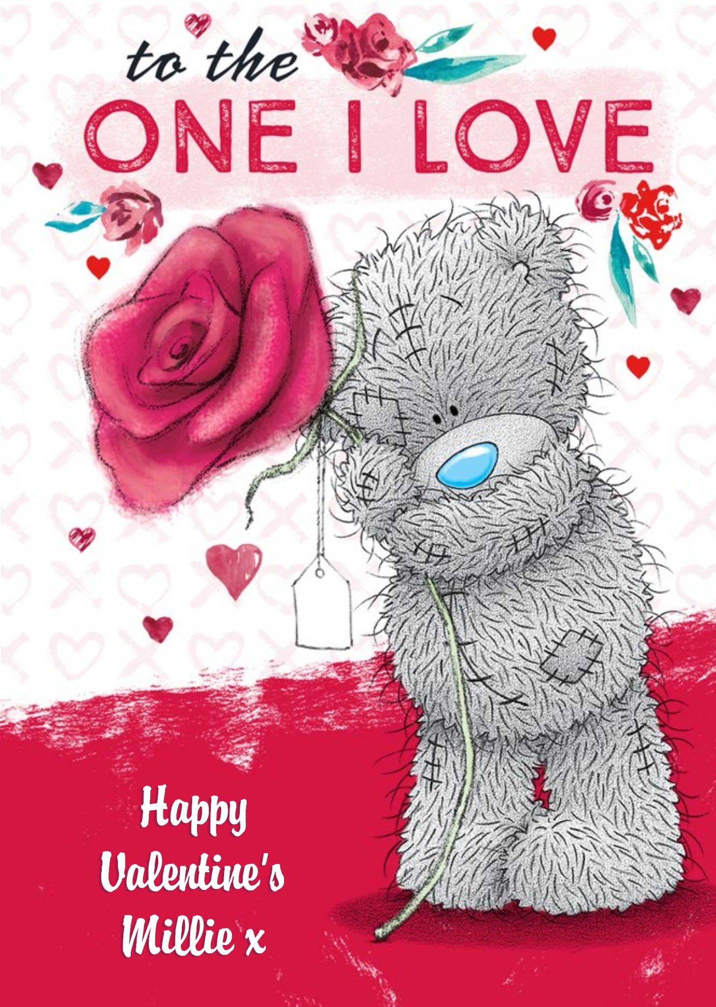 Me To You Carte Blanche One I Love Personalised Valentines Card Ecard