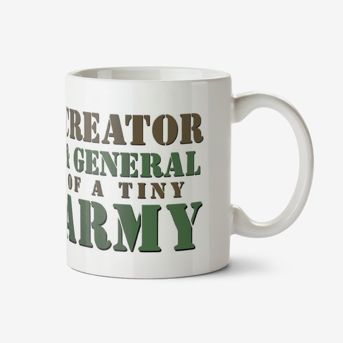 General of A Tiny Army Typographic Mug