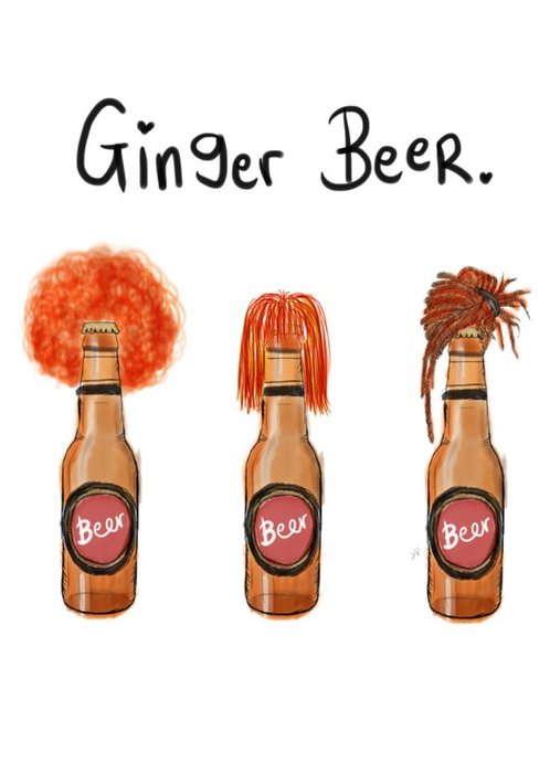 KitsCH Noir Ginger Beer Birthday Card