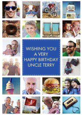 Multi Photo Upload Uncle Birthday Card